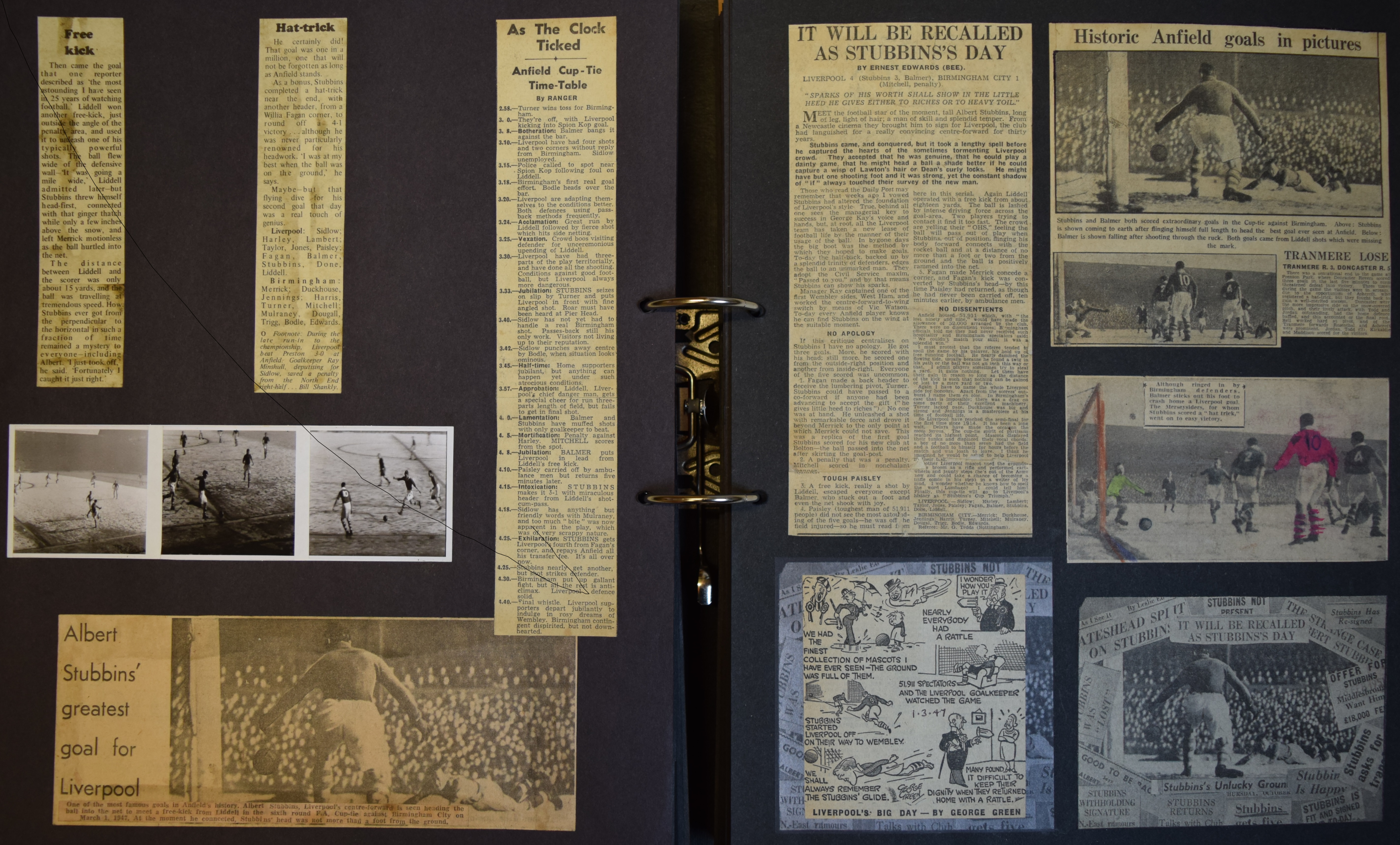 1 March 1947 - It will be recalled as the Stubbins day